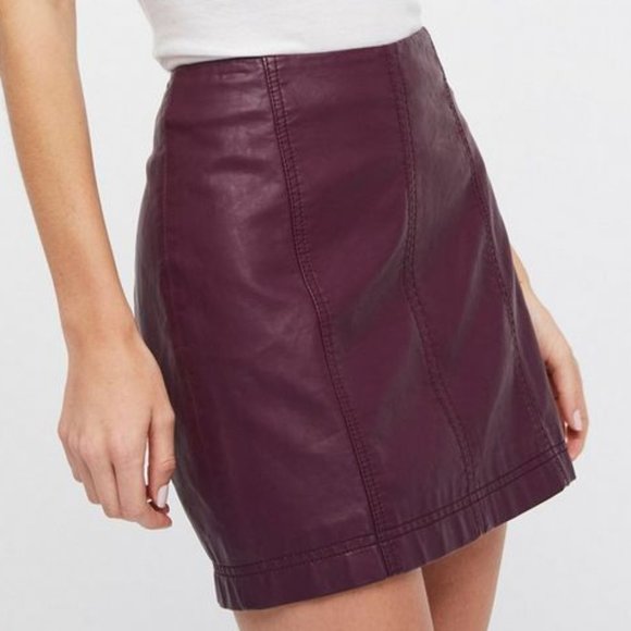 Free People Dresses & Skirts - Free People plum modern femme mini skirt